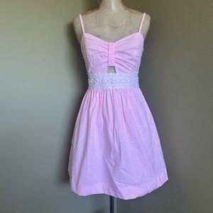 Lilly Pulitzer Pink and White Striped Dress